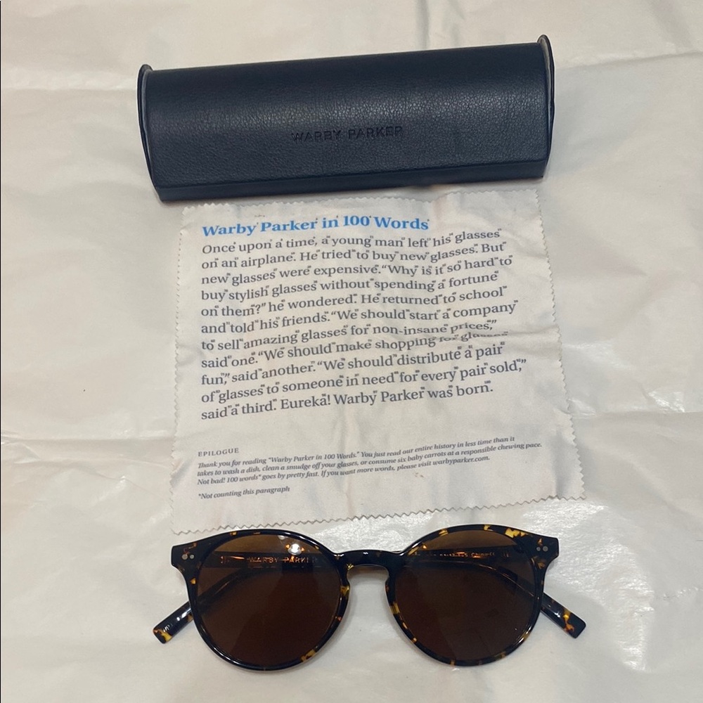 Warby Parker Black Glasses Case